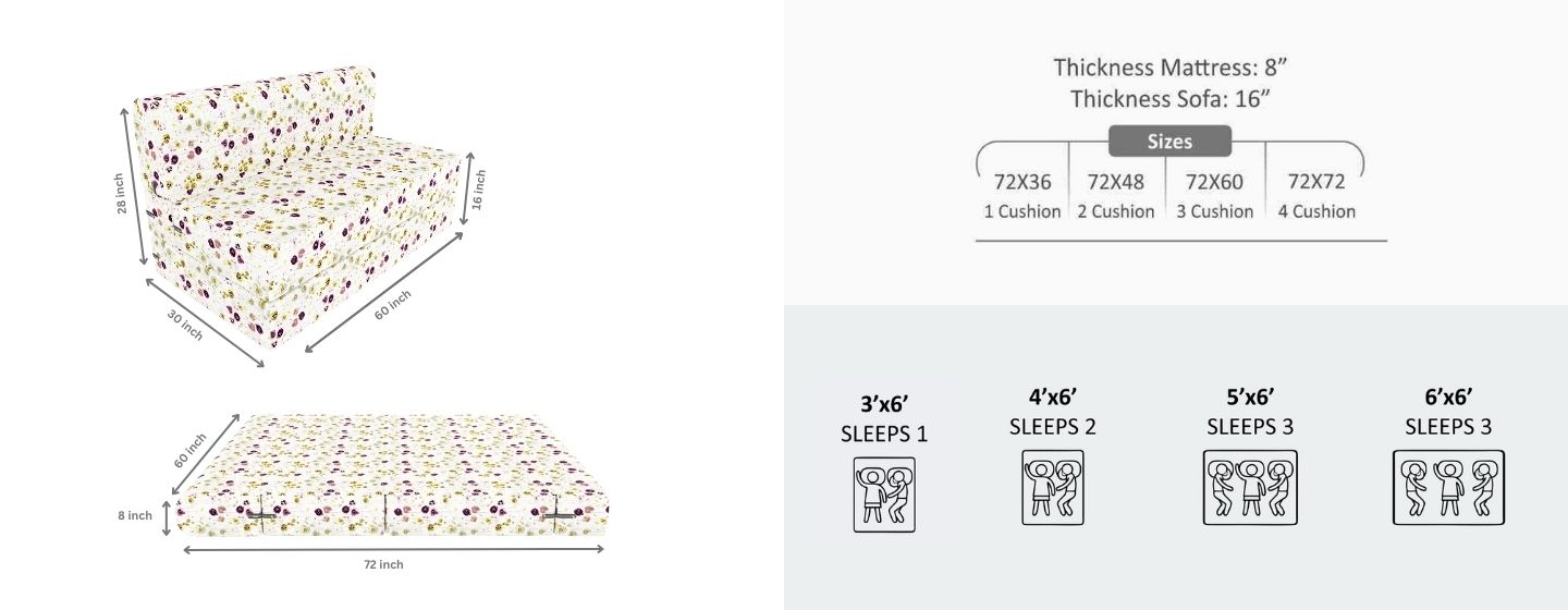 sofa bed size measurement guide